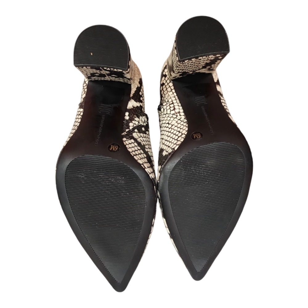 I.N.C International Concepts Paiton Natural Snake Block Heeled Boots Sz 6 NWOB - Picture 4 of 4